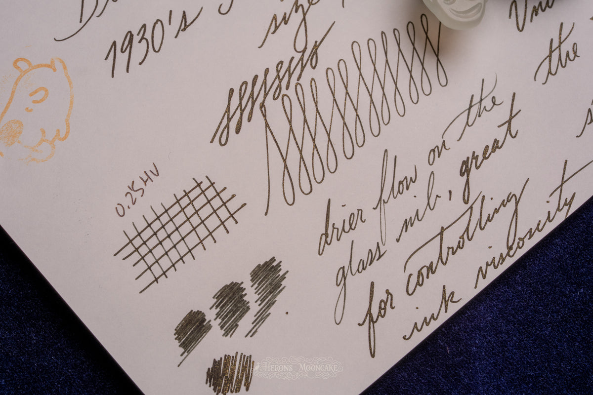 Unbranded | Glass Nib Safety | Black Chased Ebonite | #4 Clear Glass Nib