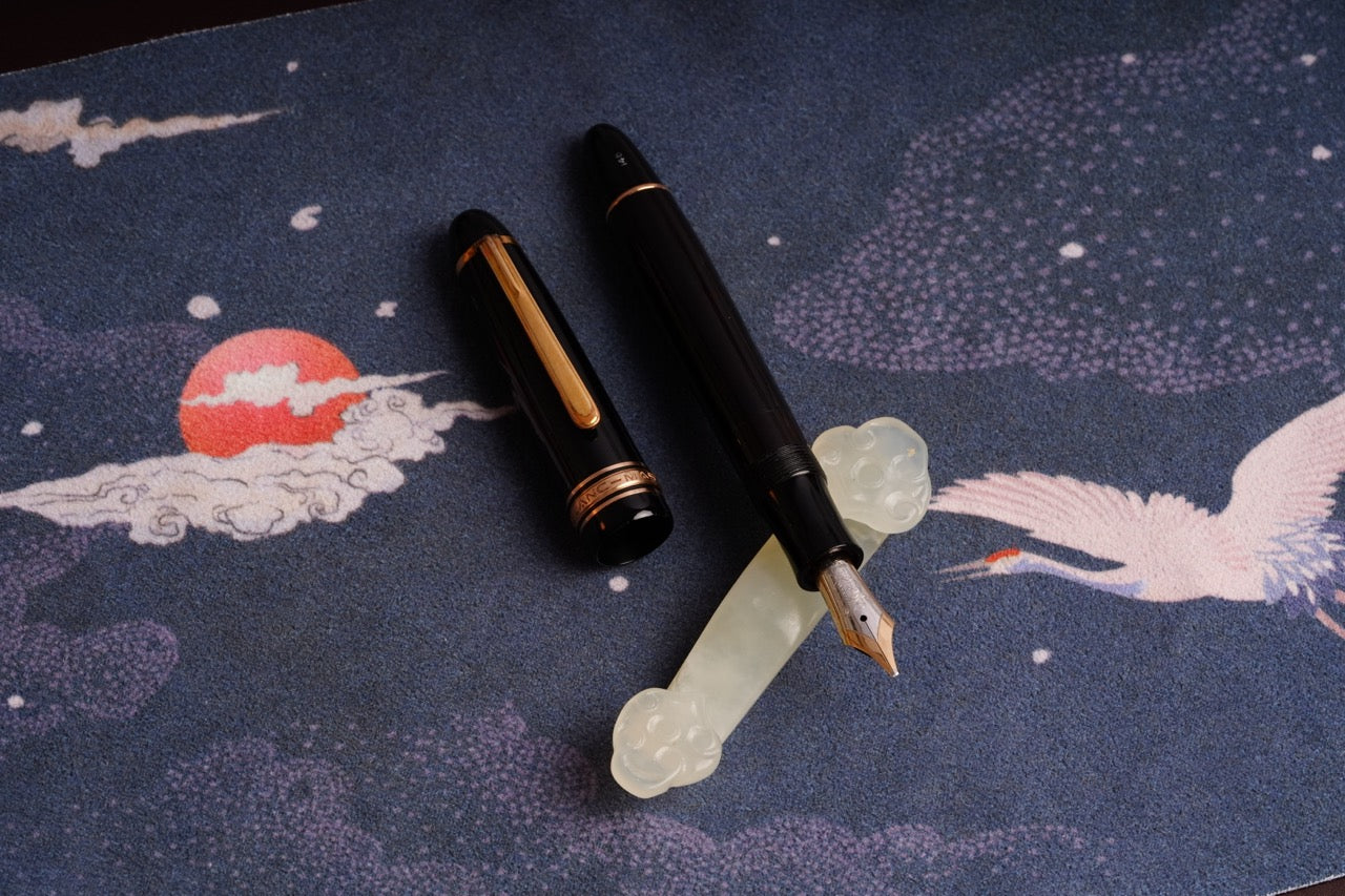 Montblanc 146 1952-1954, Black Celluloid GPT, #6 14C OBB