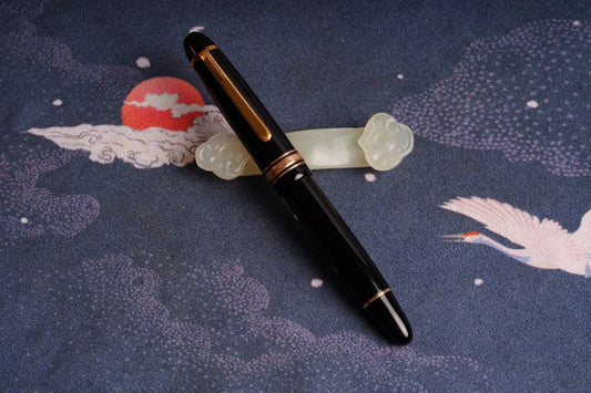 Montblanc 146 1952-1954, Black Celluloid GPT, #6 14C OBB
