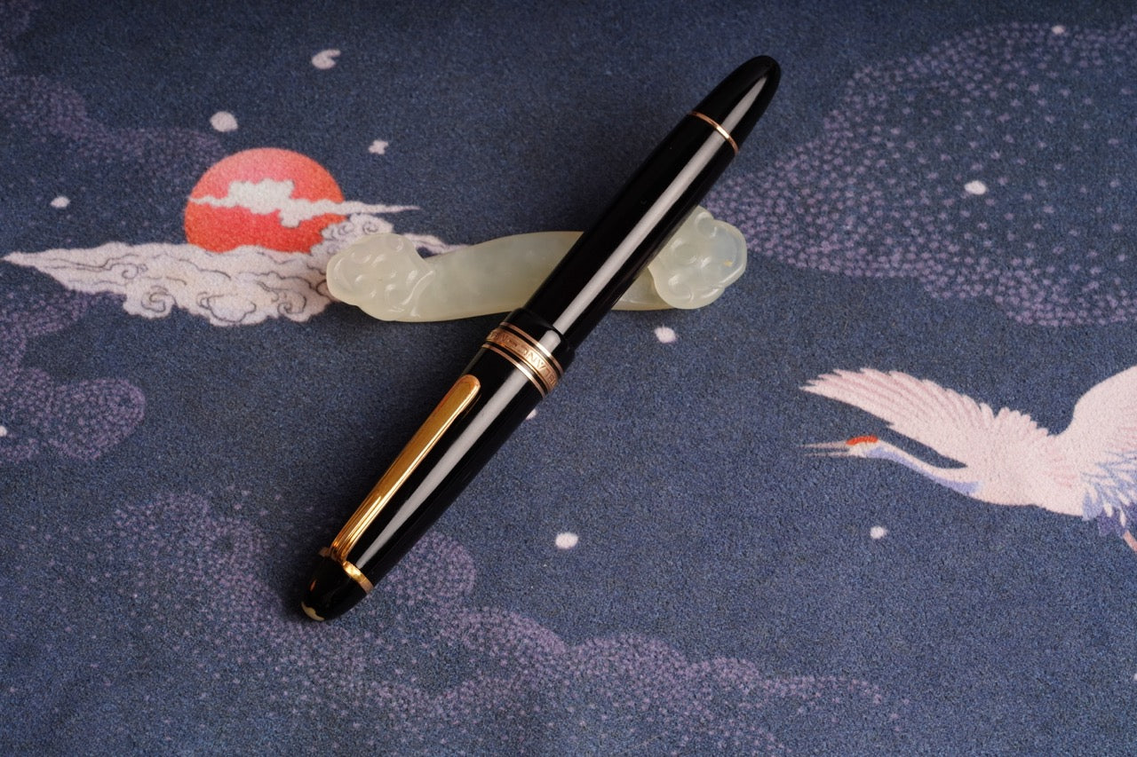 Montblanc 146 1952-1954, Black Celluloid GPT, #6 14C OBB