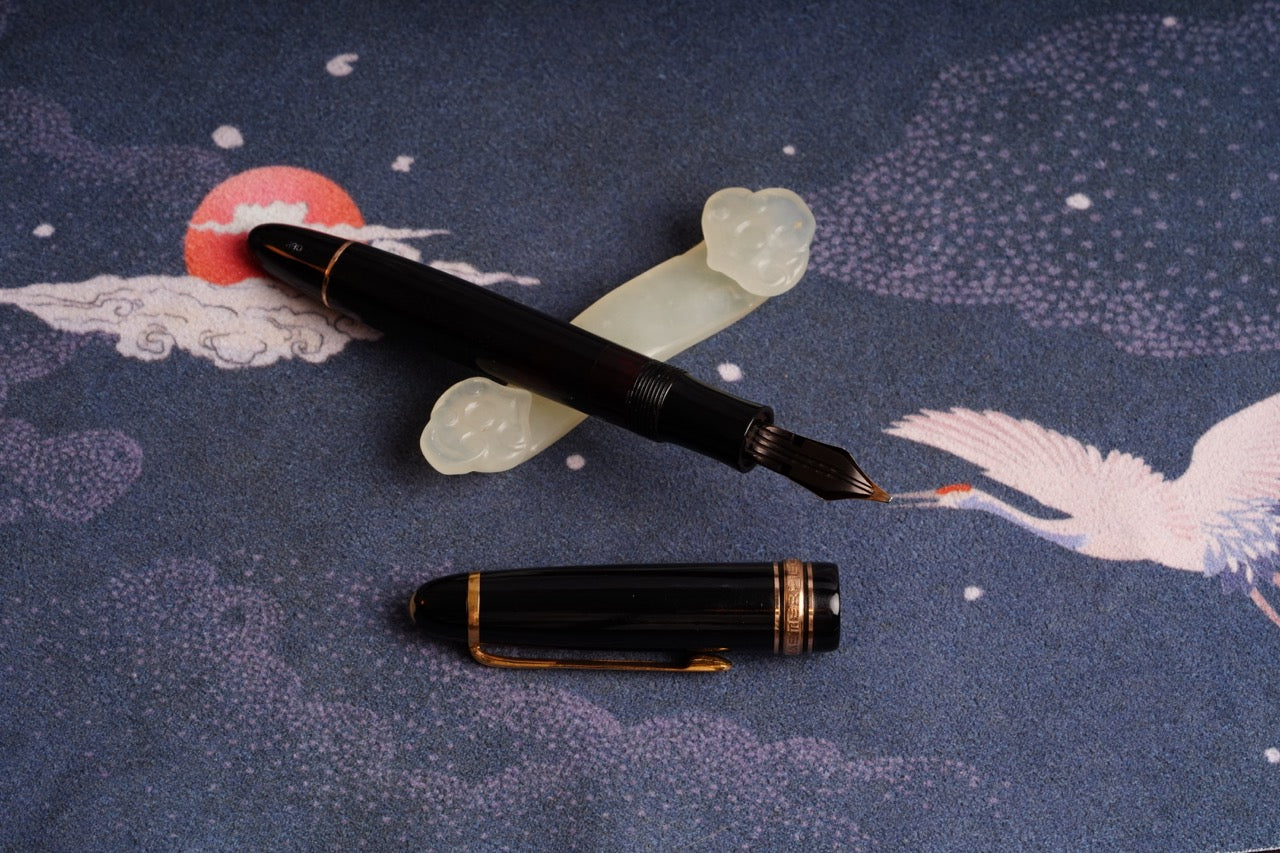 Montblanc 146 1952-1954, Black Celluloid GPT, #6 14C OBB