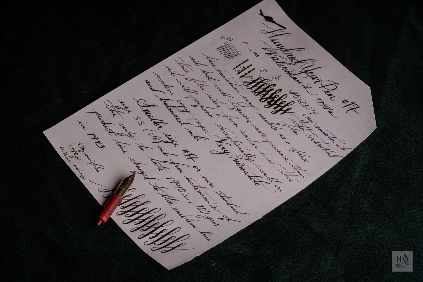 Waterman's Hundred Year Pen #17, 14k Gold, 430g Semi Flex
