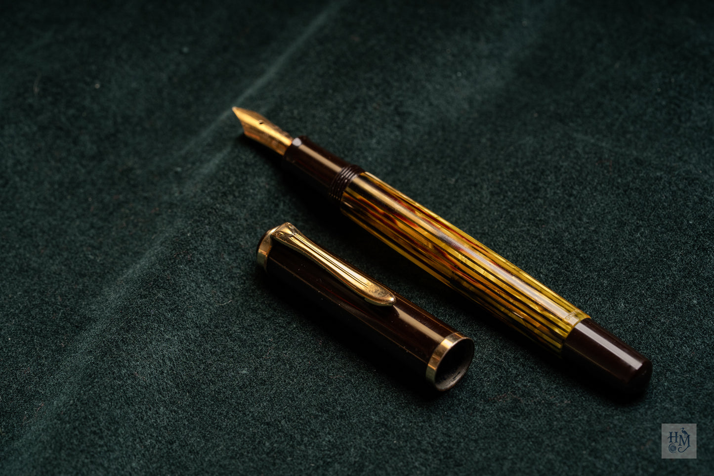 Pelikan 400, Tortoiseshell Celluloid Binde GPT, 14C Flex OM