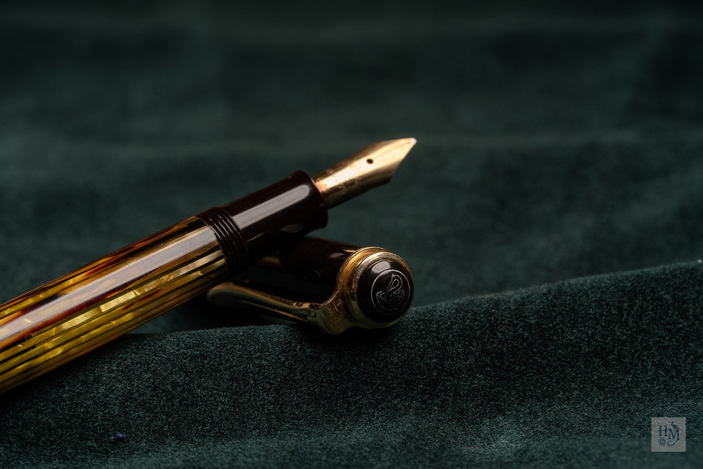 Pelikan 400, Tortoiseshell Celluloid Binde GPT, 14C Flex OM