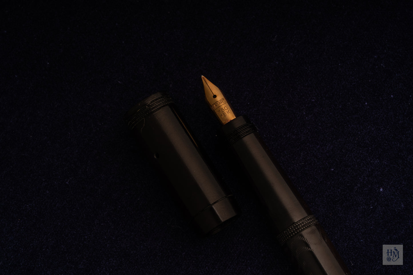 Bayard No 120 Safety, Black Ebonite, 18ct Flex Nib