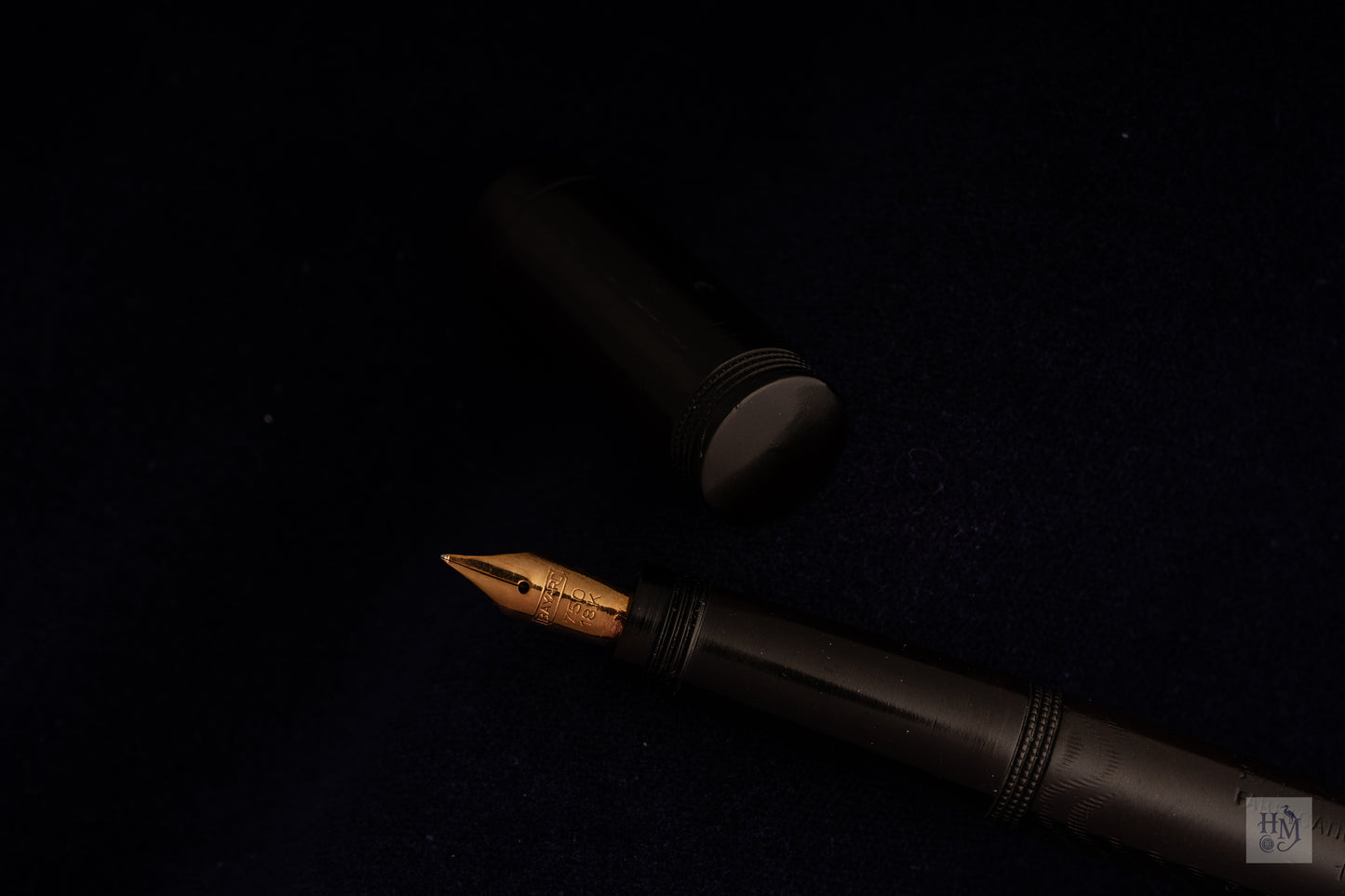 Bayard No 120 Safety, Black Ebonite, 18ct Flex Nib