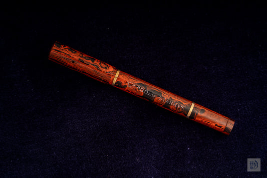 Gold Starry Baby Safety, Mottled Ebonite GPT, Inox Steel Nib