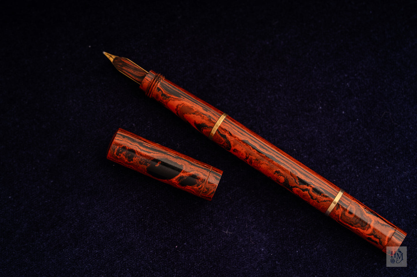 Gold Starry Baby Safety, Mottled Ebonite GPT, Inox Steel Nib