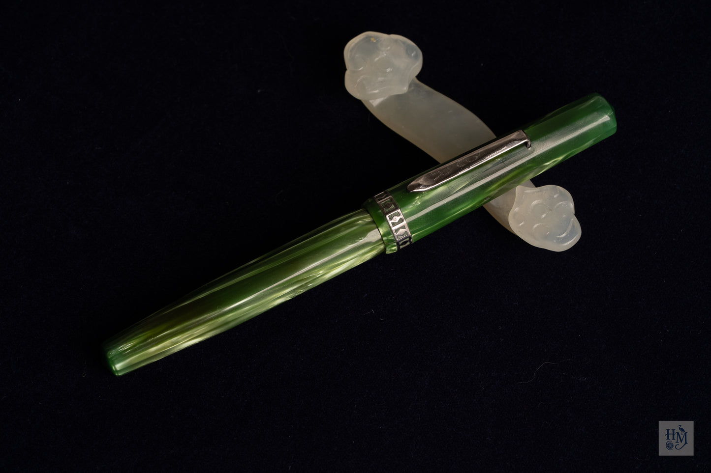 Wahl Eversharp Doric Standard, Cathay Green Celluloid NPT, #5 Adjustable 14k Flex