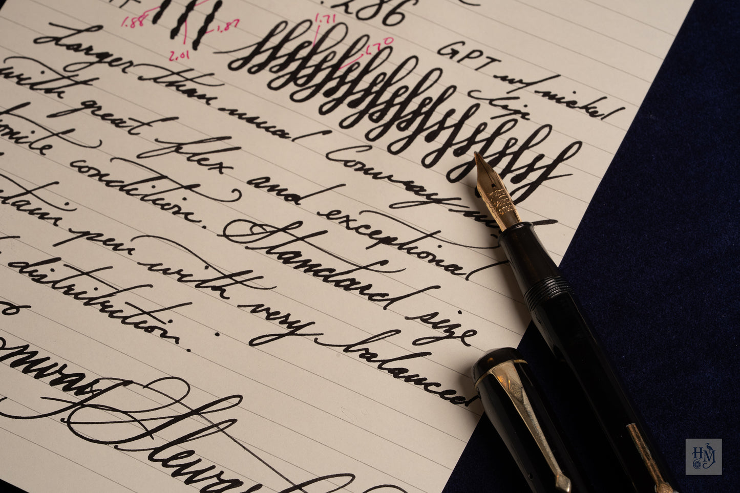 Conway Stewart 286, Black Celluloid GPT, #4 14k Flex