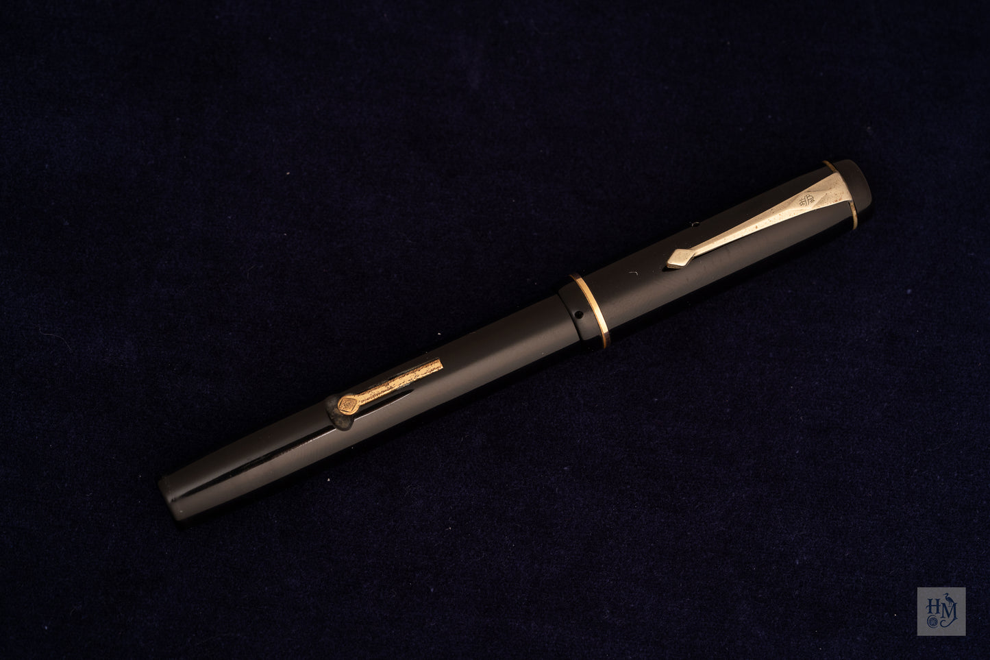 Conway Stewart 286, Black Celluloid GPT, #4 14k Flex