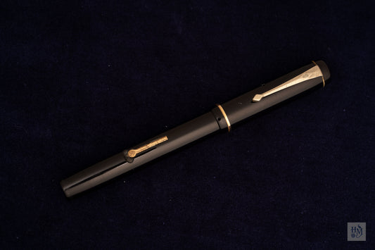 Conway Stewart 286, Black Celluloid GPT, #4 14k Flex