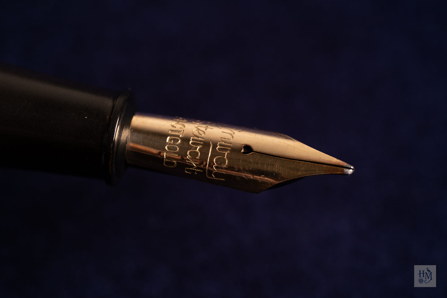 Conway Stewart 286, Black Celluloid GPT, #4 14k Flex