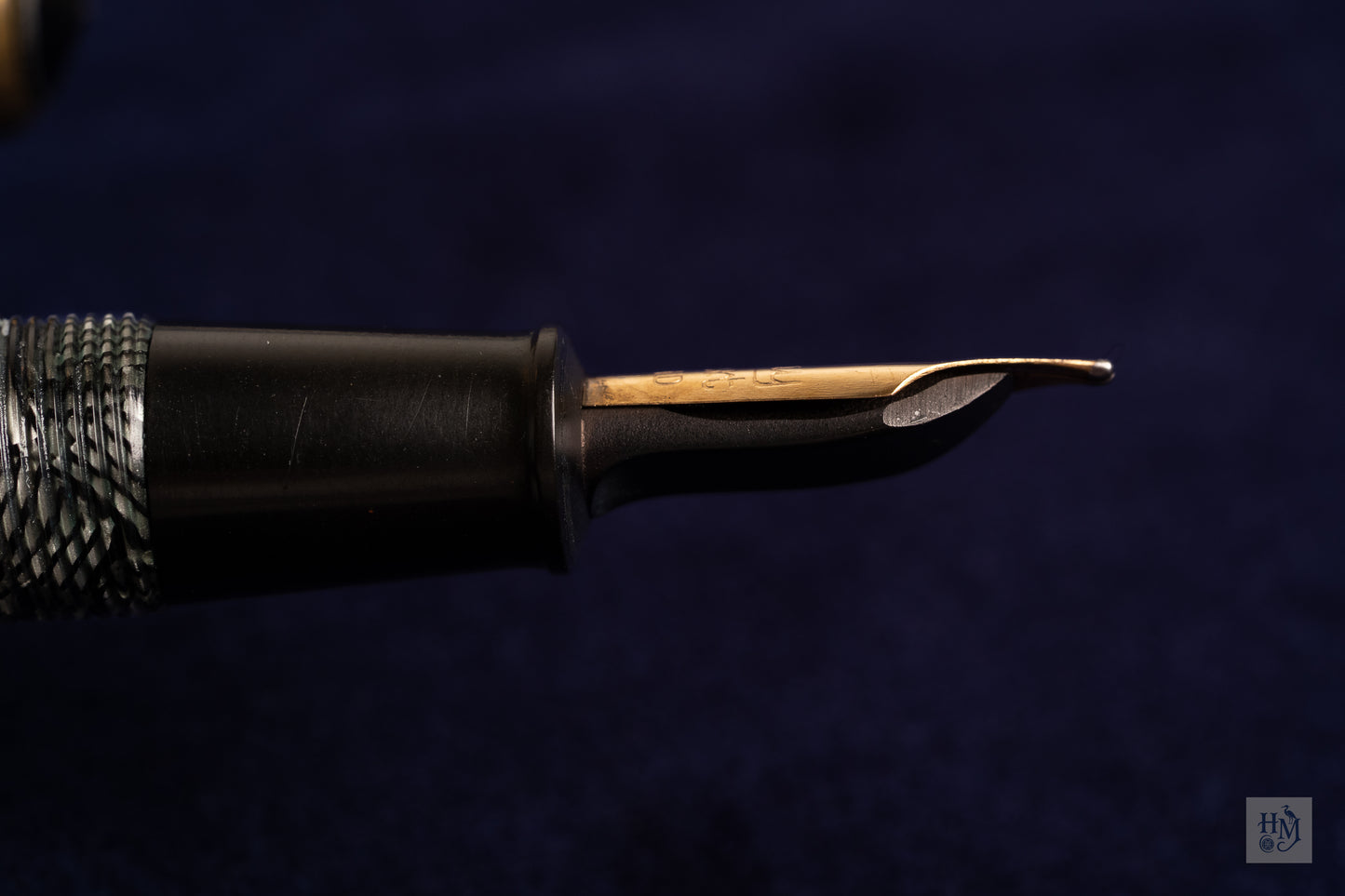 Conway Stewart 27, Grey Candy Hatch Celluloid GPT, #3 14k Brush Flex