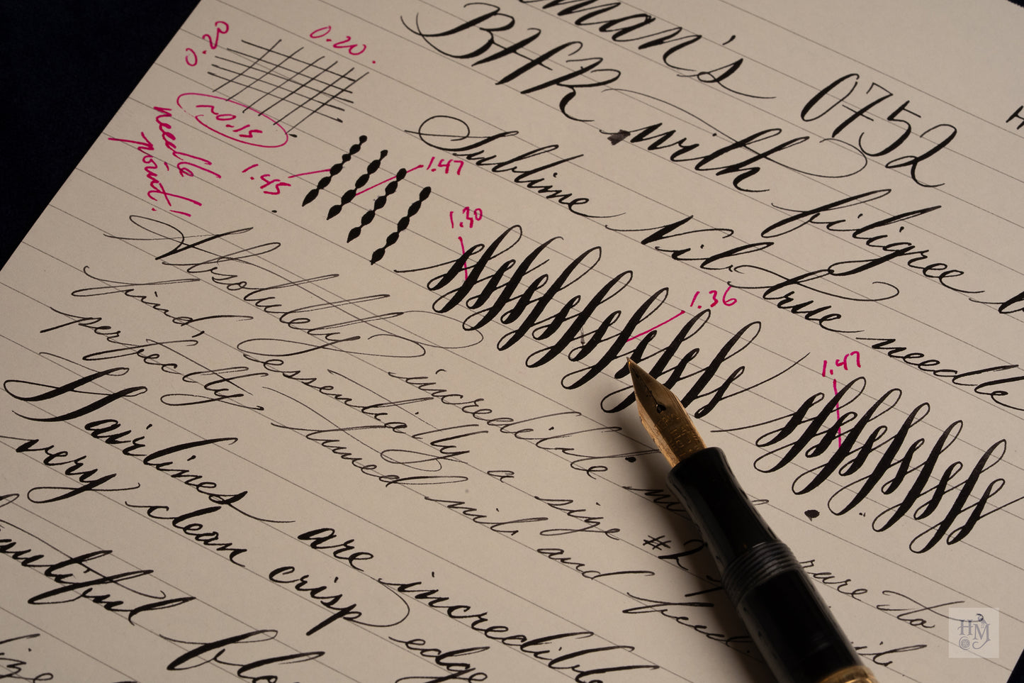 Waterman's 0752, BHR with Gold-Filled Overlay, GPT, Needlepoint #2 14k Flex