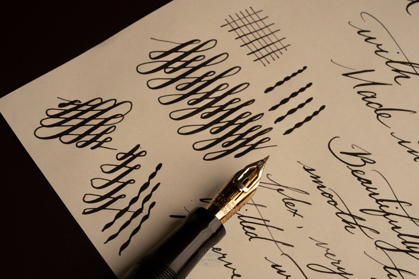 Wahl Eversharp Doric Oversized, Black Celluloid GPT,  #10 Adjustable 14k Gold Nib