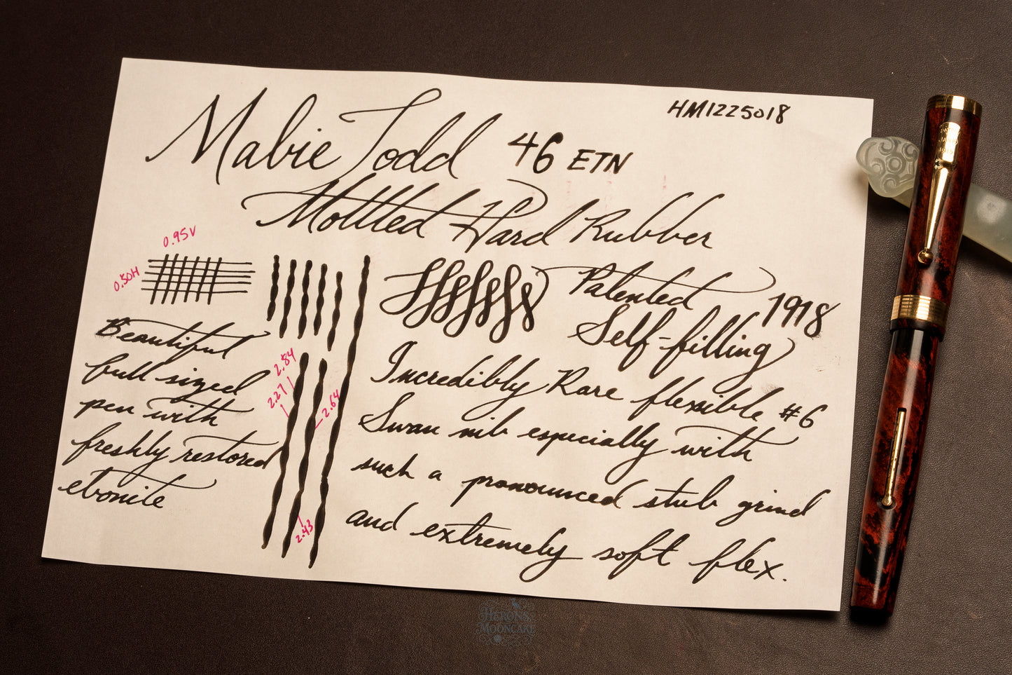 Mabie Todd Swan Eternal 46 | Mottled Ebonite GPT NY | #6 14ct ENG Nib