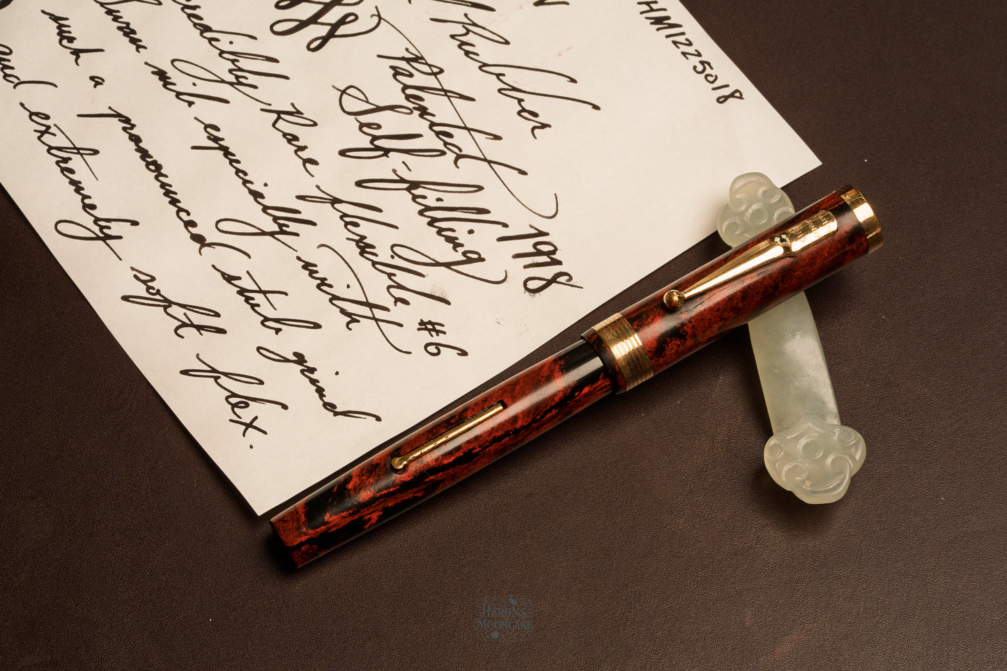 Mabie Todd Swan Eternal 46 | Mottled Ebonite GPT NY | #6 14ct ENG Nib