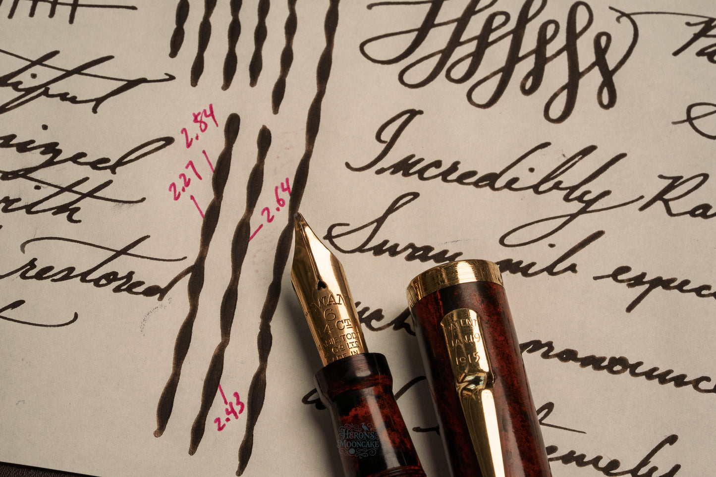 Mabie Todd Swan Eternal 46 | Mottled Ebonite GPT NY | #6 14ct ENG Nib