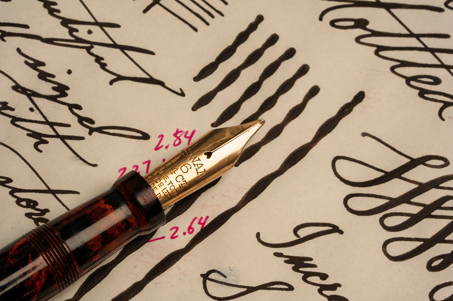 Mabie Todd Swan Eternal 46 | Mottled Ebonite GPT NY | #6 14ct ENG Nib