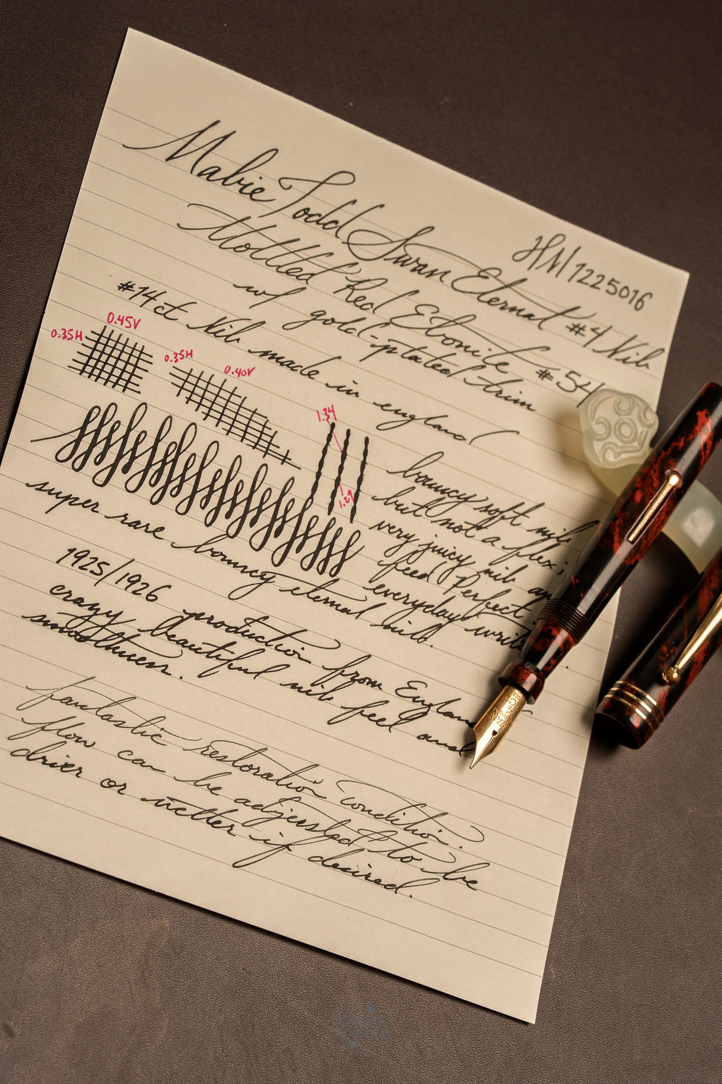 Mabie Todd Swan Eternal 54, Mottled GPT, Eternal #4 14ct ENG nib
