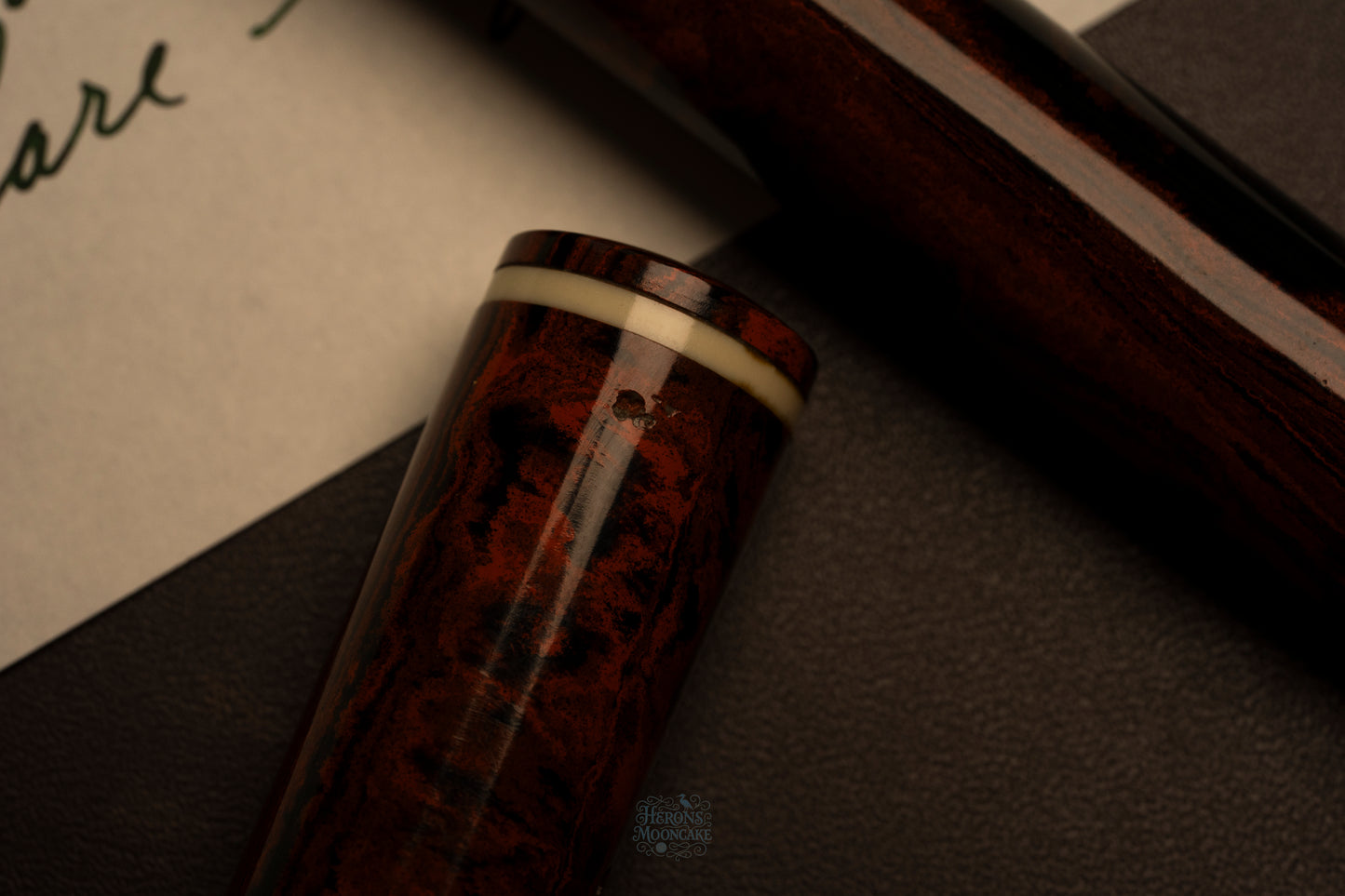 Météore | 60 Safety | Mottled Ebonite | 18ct #6 Artist Nib