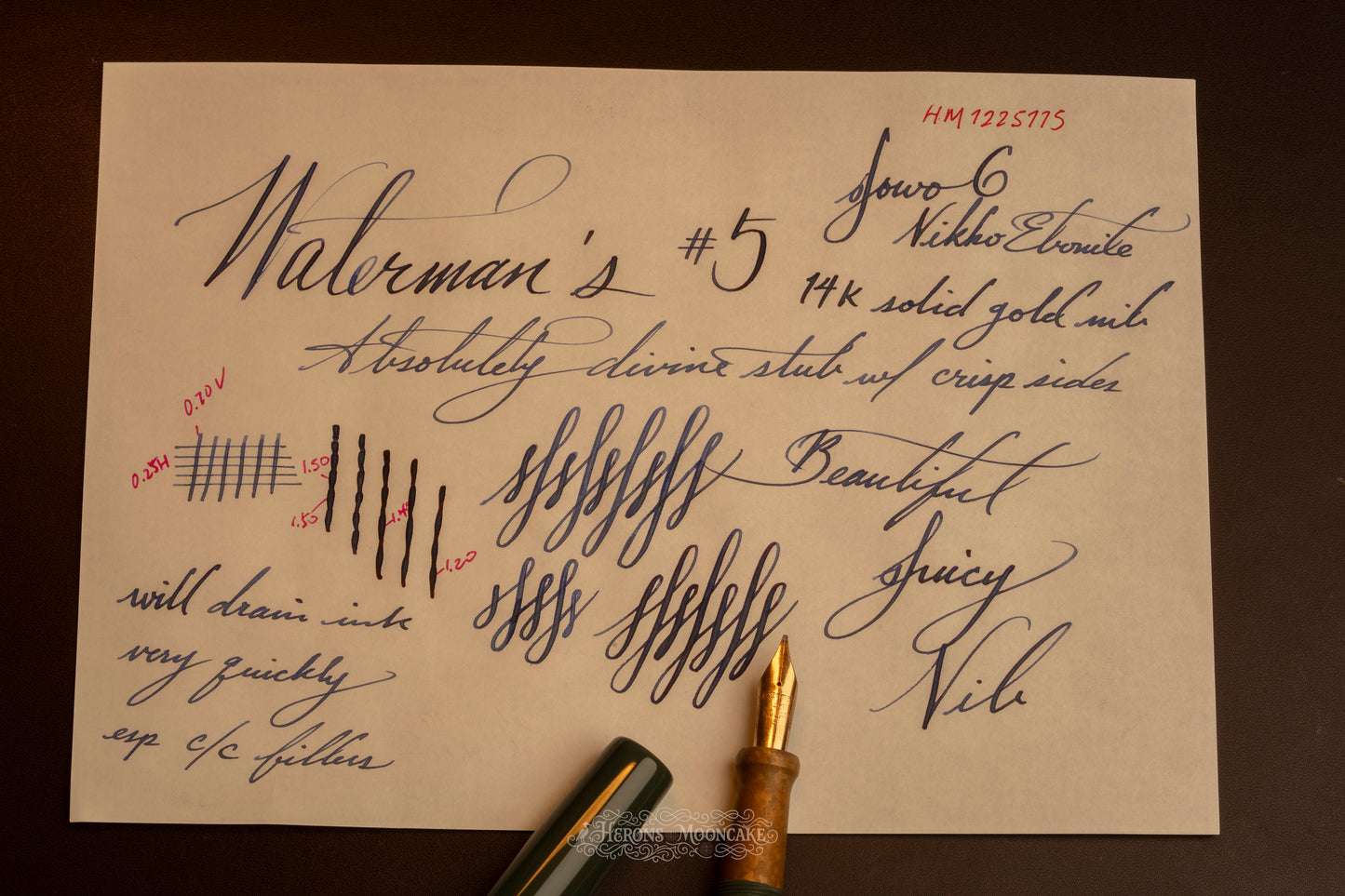 Jowo 6 Nib Unit | Waterman's | #5 England | 14ct Gold | Flex Stub (JOWO 6 Nib Unit)