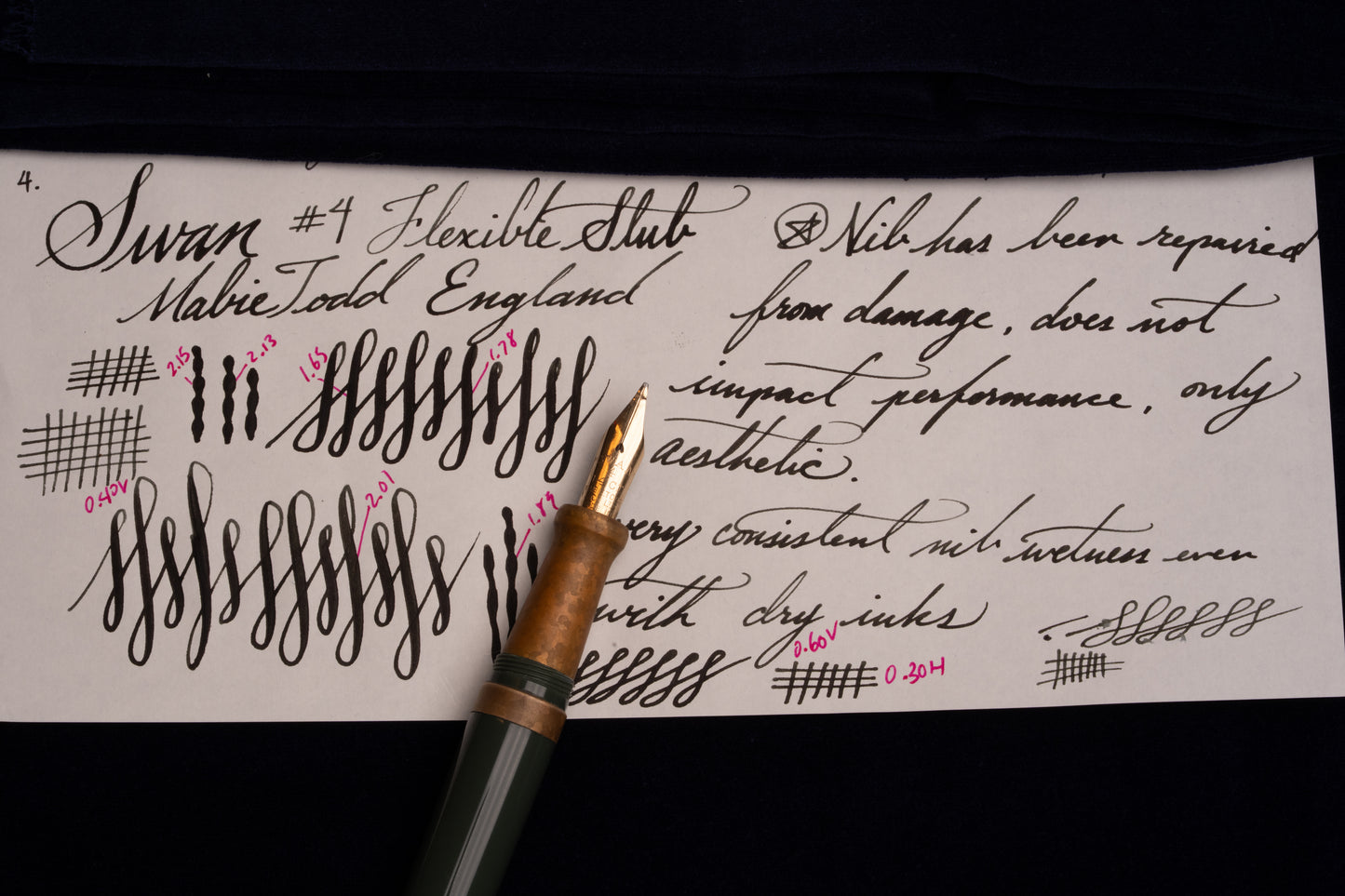 Jowo 6 Nib Unit | Mabie Todd Swan | #4 England | 14ct Gold | Medium Flex Stub