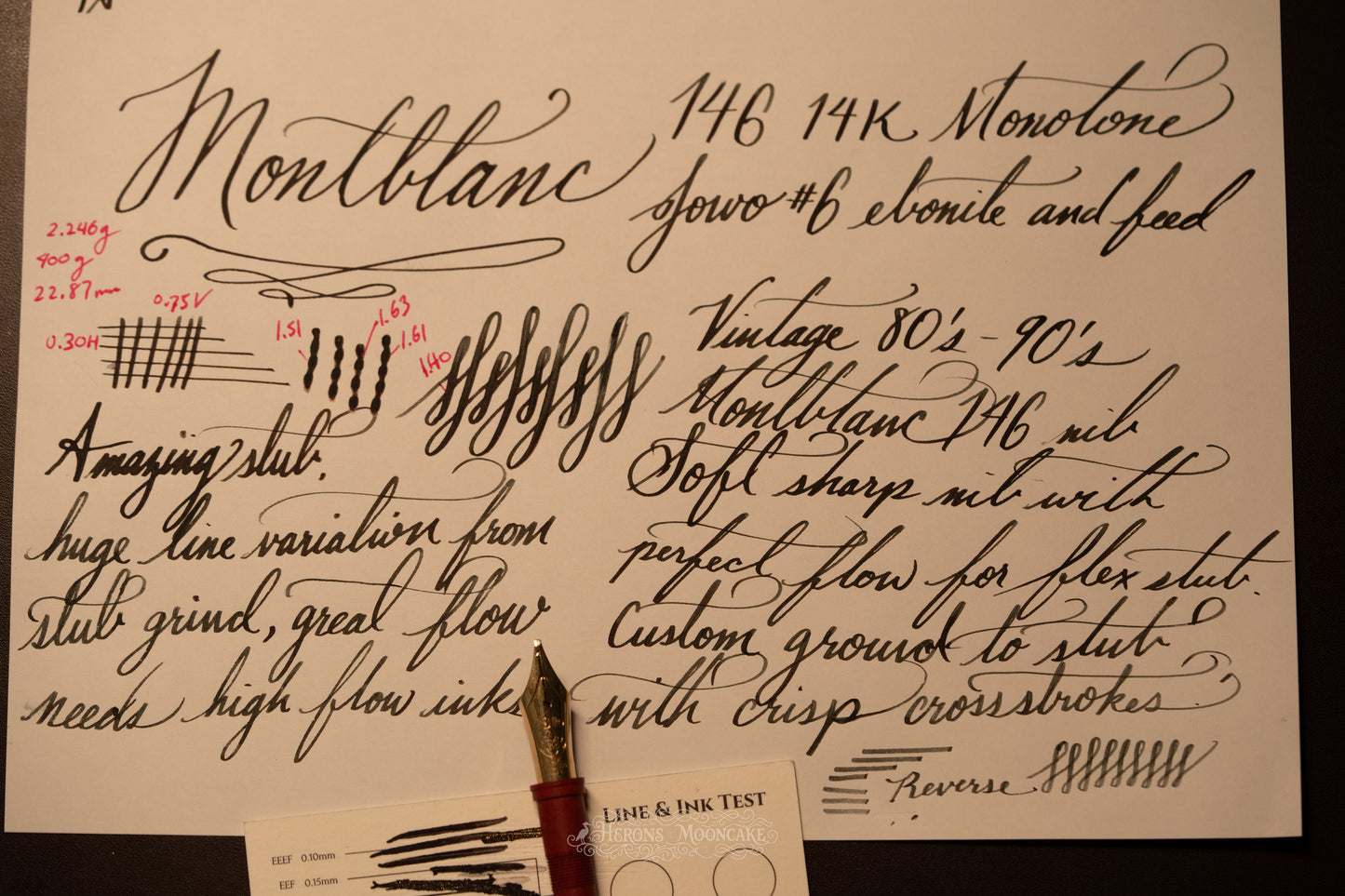 Jowo 6 Nib Unit | Montblanc | 146 Monotone | 14k Gold | Broad Semi Flex Stub