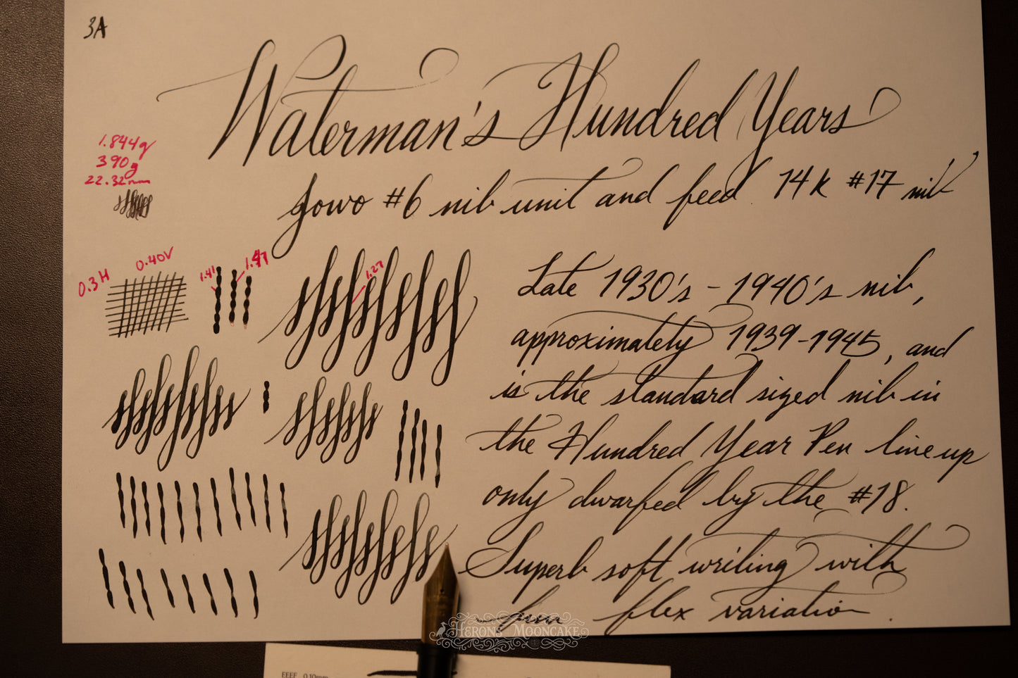 Jowo 6 Nib Unit | Waterman's | #17 Hundred Year | 14k Gold | FM Flex