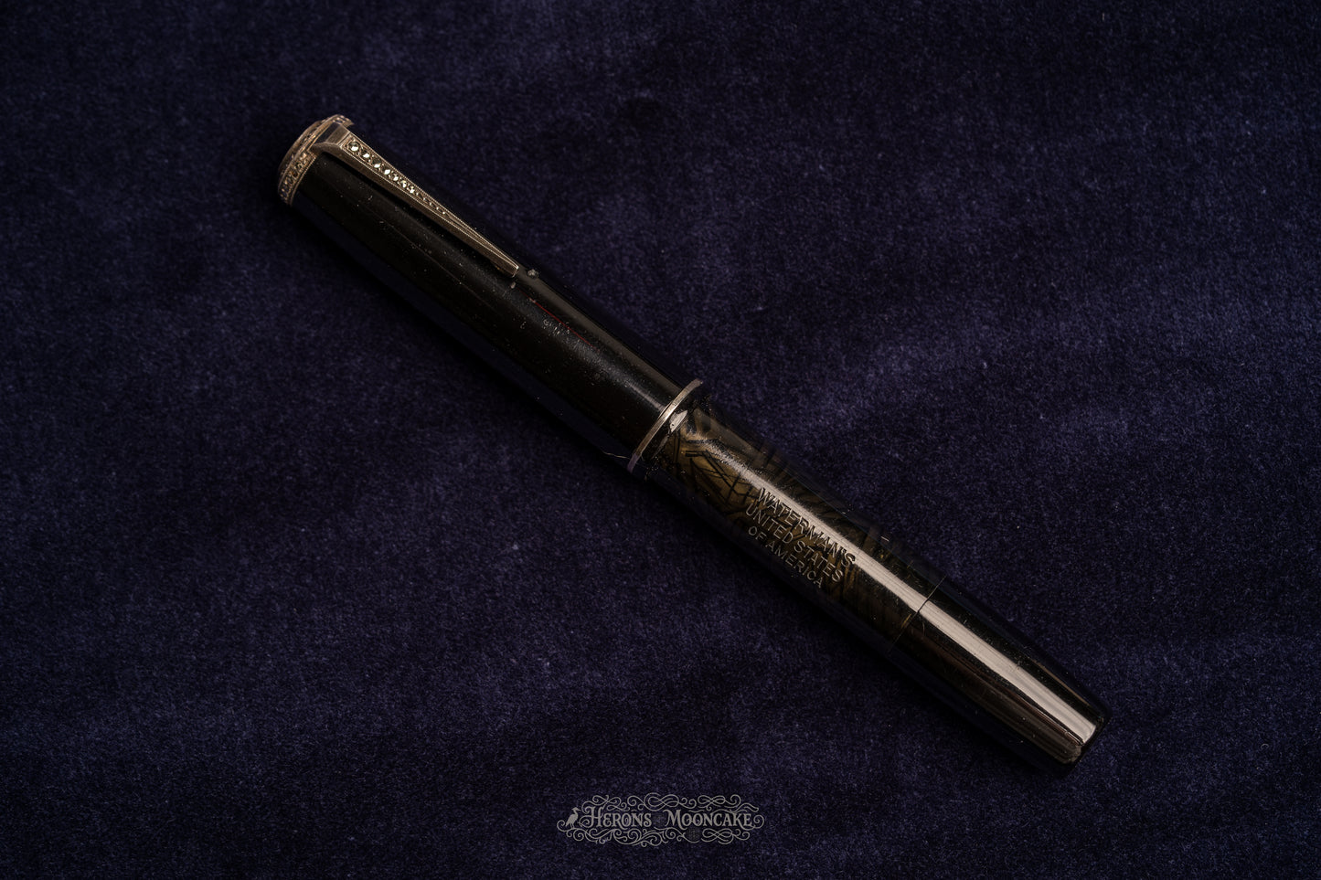 Waterman's | 32 Glass Cartridge | Black Celluloid | #2 Flex