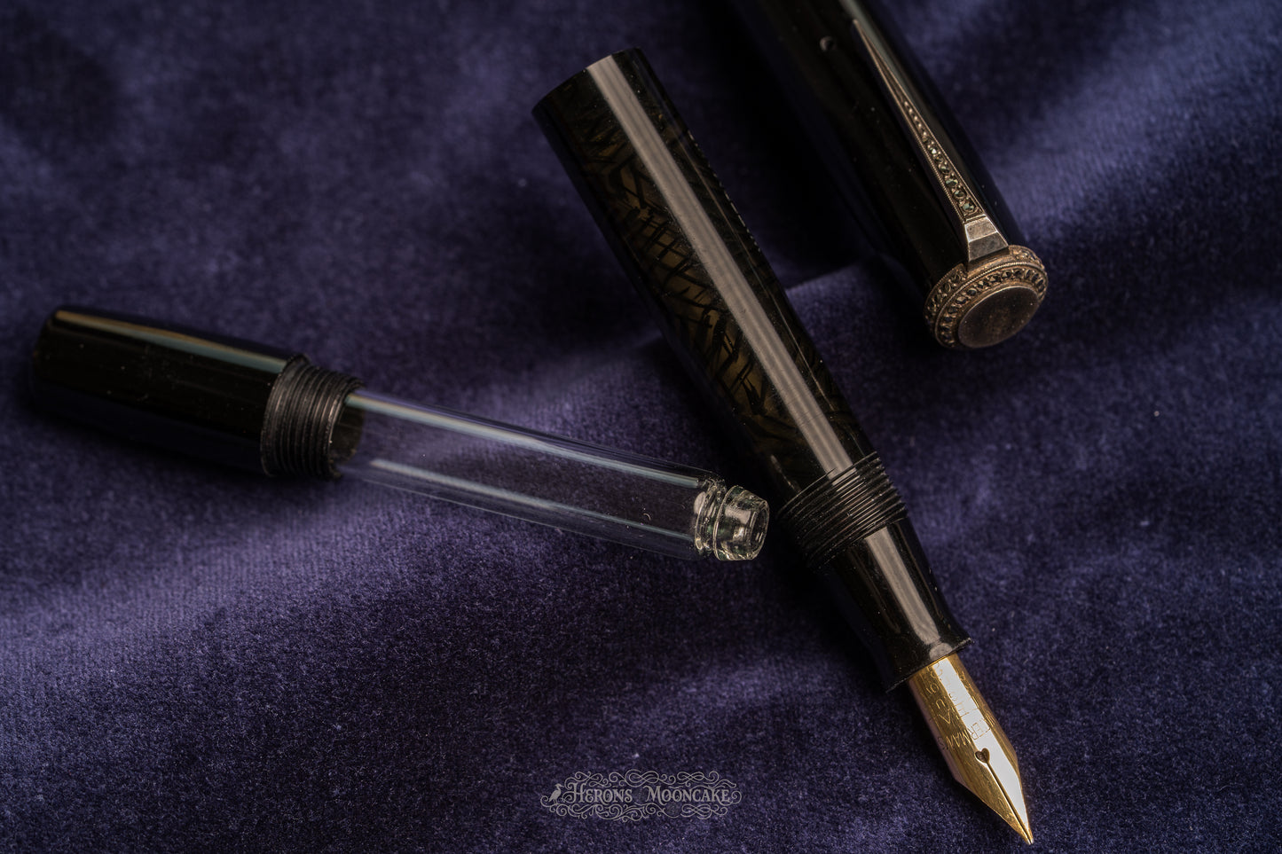 Waterman's | 32 Glass Cartridge | Black Celluloid | #2 Flex