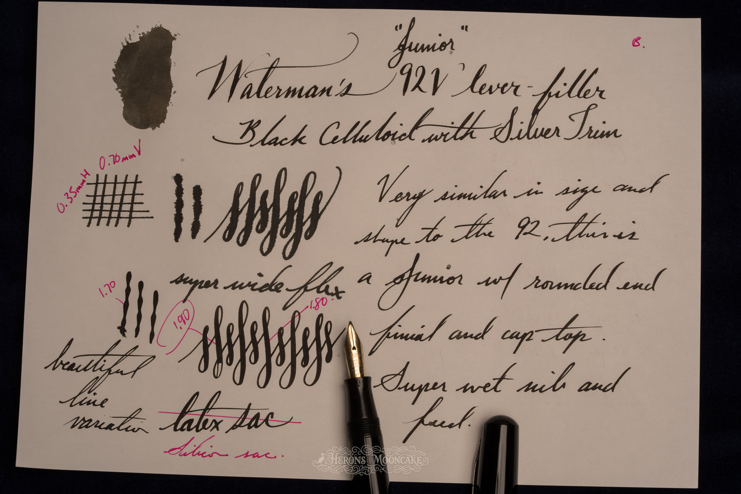 Waterman's | Junior | Black Celluloid | Junior Flex