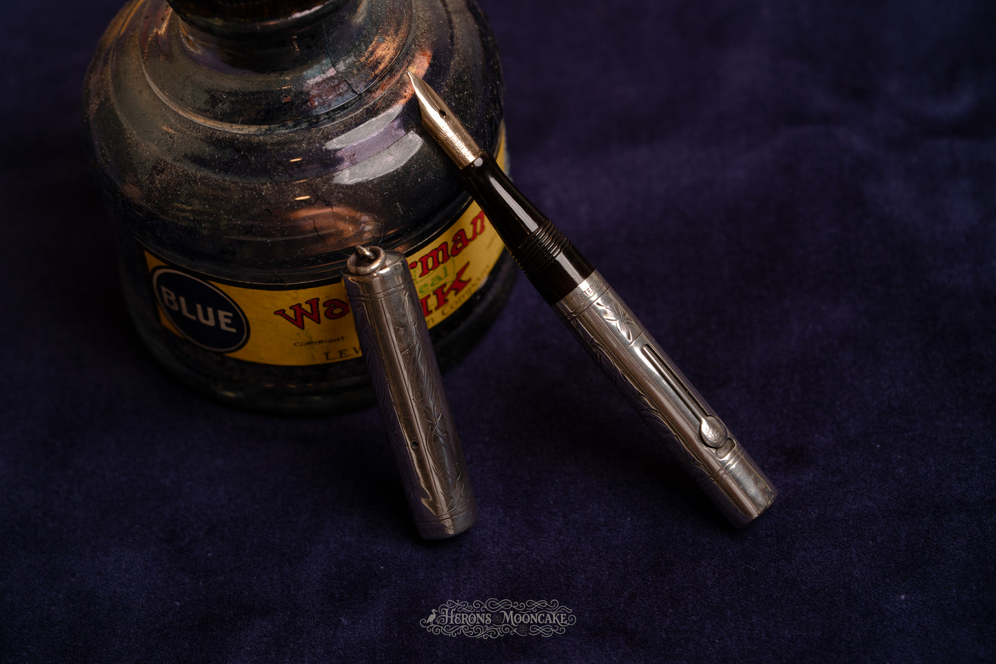 Waterman's | 452½ V | Sterling Pansy Overlay | #2 Flex