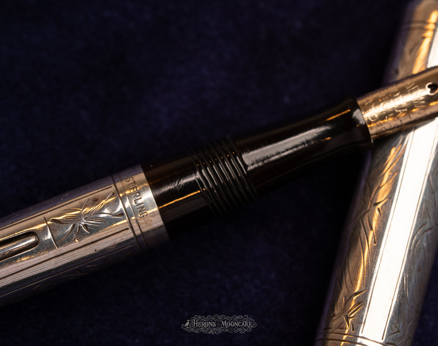 Waterman's | 452½ V | Sterling Pansy Overlay | #2 Flex