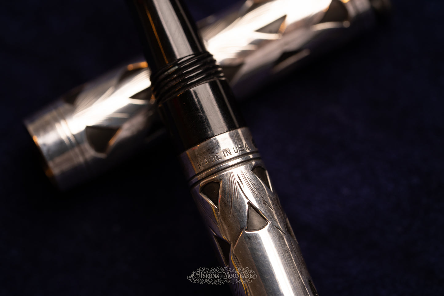 Waterman's | 452½ V | Sterling Basketweave Overlay | #2 Flex