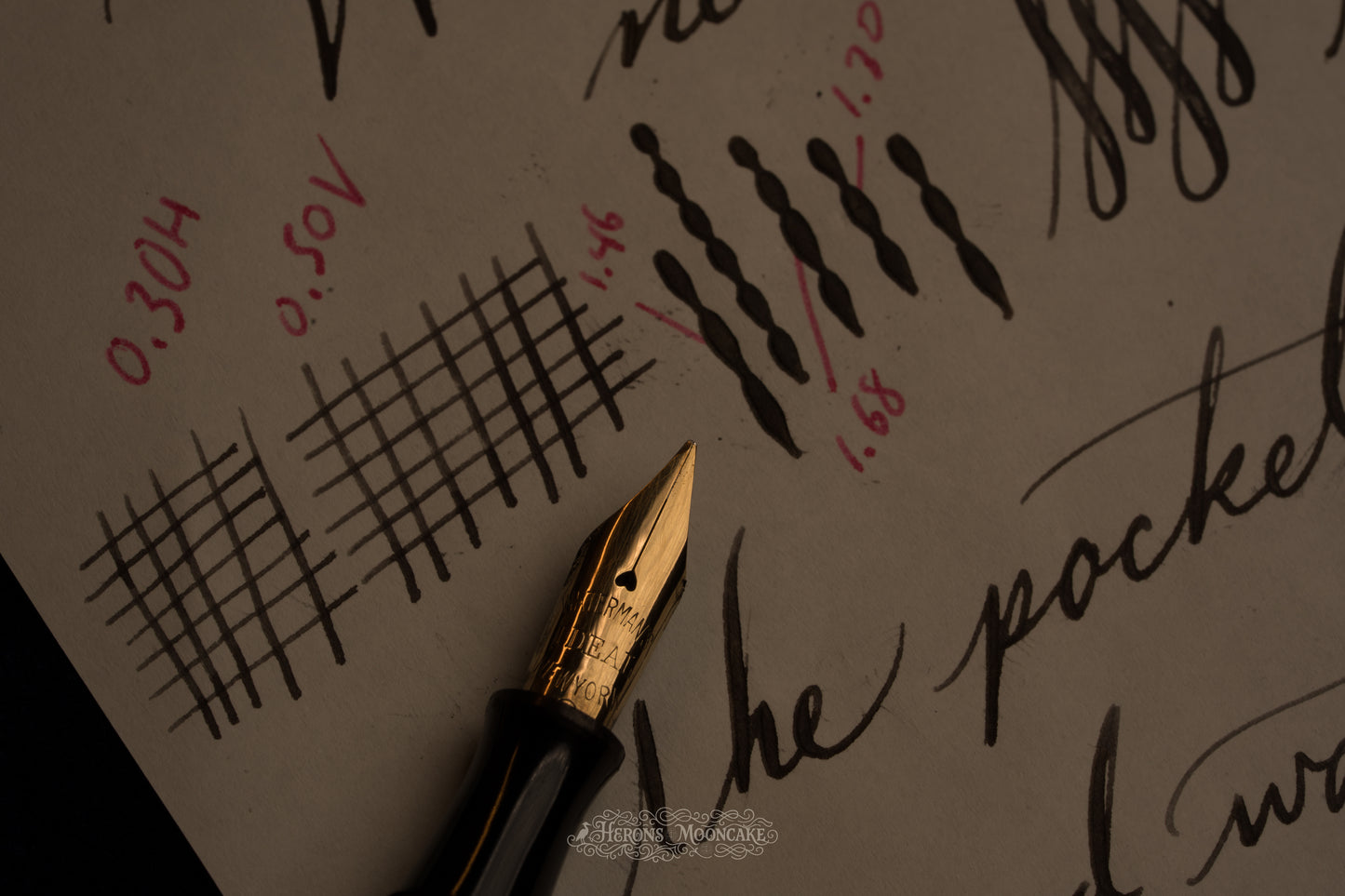 Waterman's | 0552½ V Pen & Pencil Set | Gold Sheraton Overlay | #2 Flex