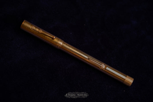 Waterman's | 0552½ | 18k Gold Plate Smooth Overlay | #2 Flex Stub