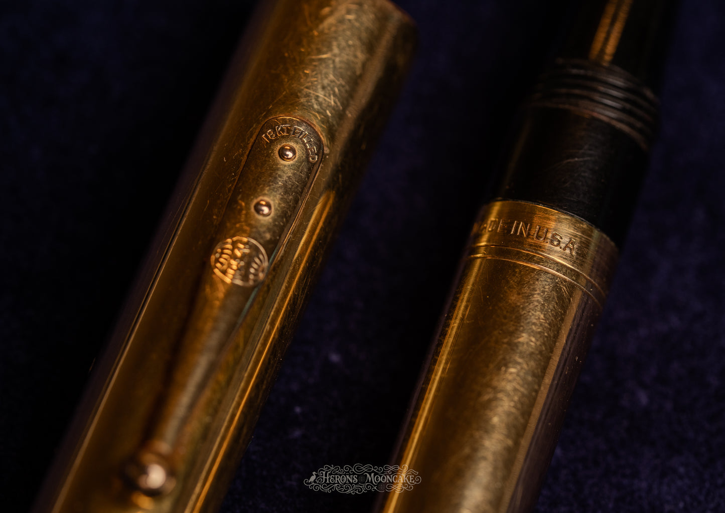 Waterman's | 0552½ | 18k Gold Plate Smooth Overlay | #2 Flex Stub