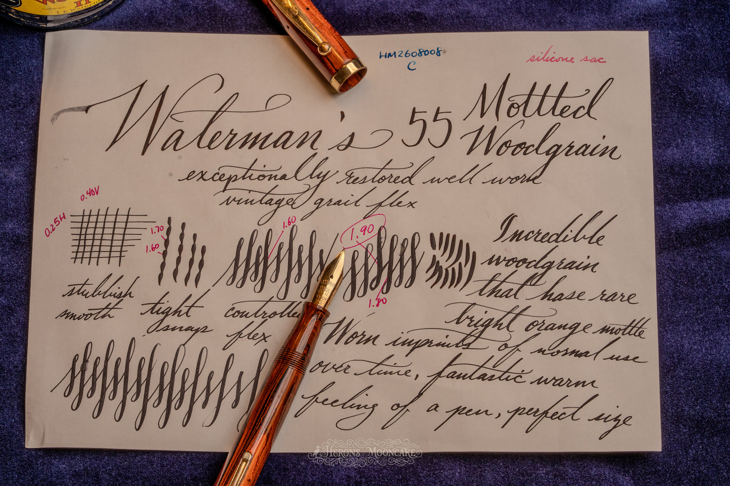 Waterman's | 55 | Red Mottled Woodgrain | #5 Flex