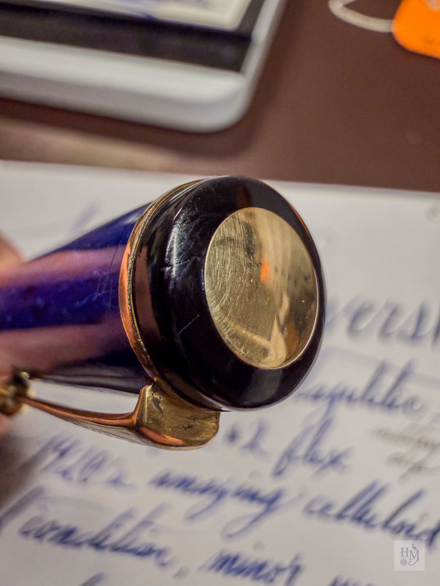 Wahl Eversharp Pen Gold Seal, Lazulitic Blue GPT, #2 Flexible nib