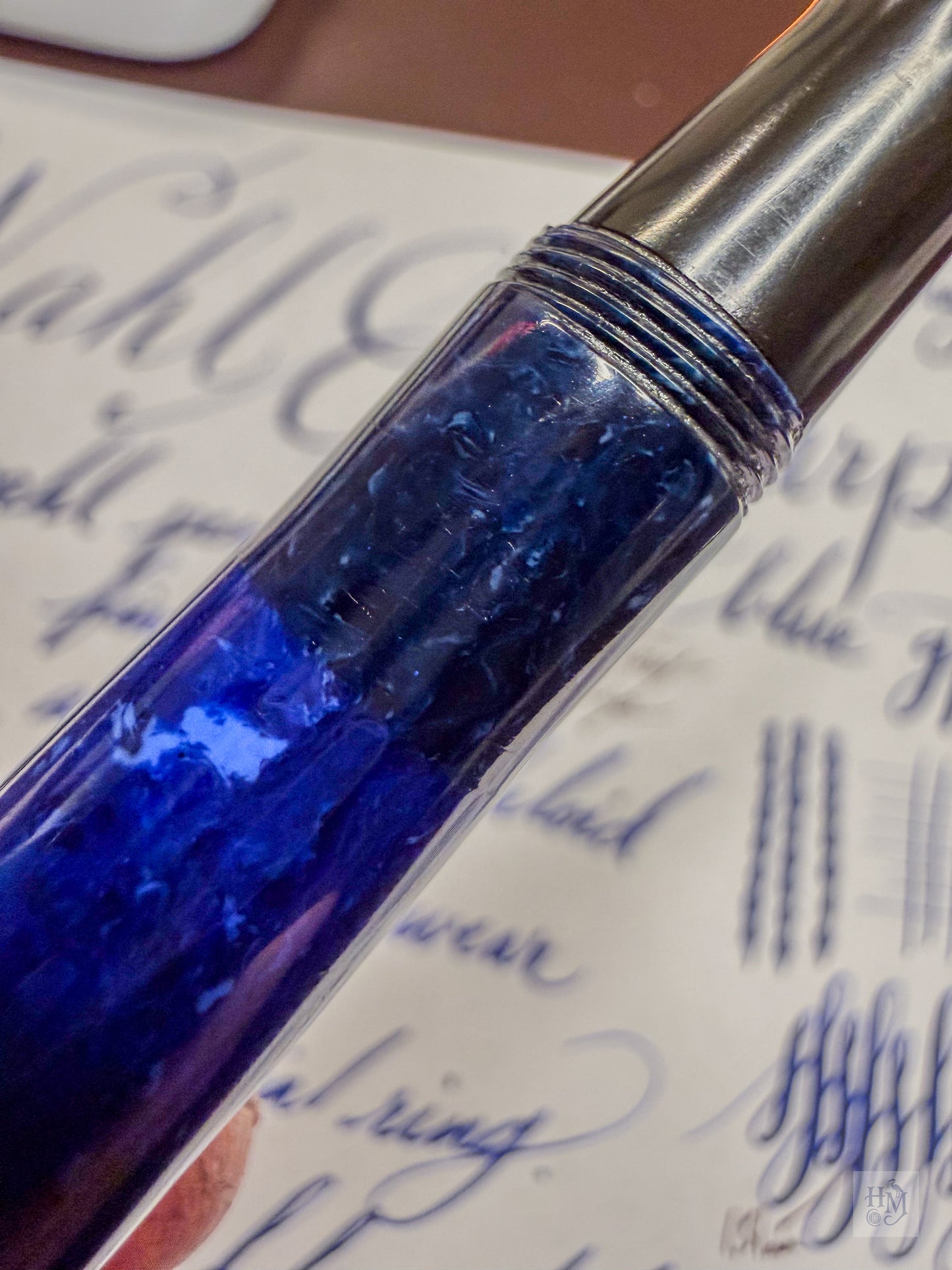 Wahl Eversharp Pen Gold Seal, Lazulitic Blue GPT, #2 Flexible nib