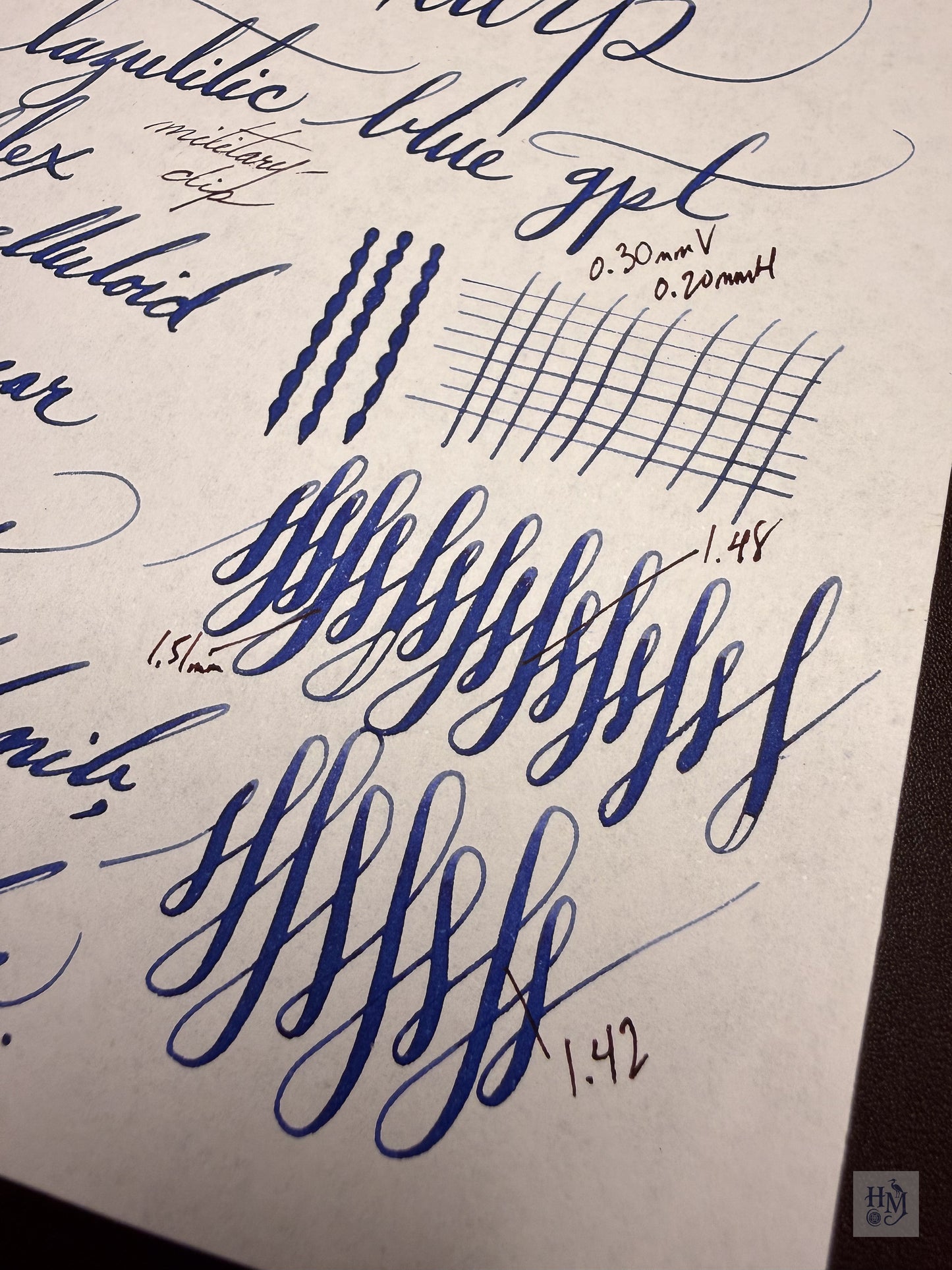 Wahl Eversharp Pen Gold Seal, Lazulitic Blue GPT, #2 Flexible nib