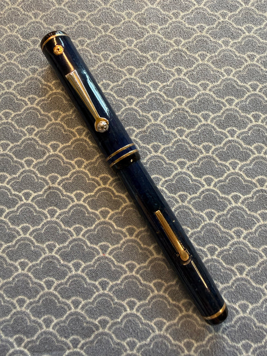 Wahl Eversharp Signature Gold Seal, Lazulitic Blue GPT, #5 Flexible nib