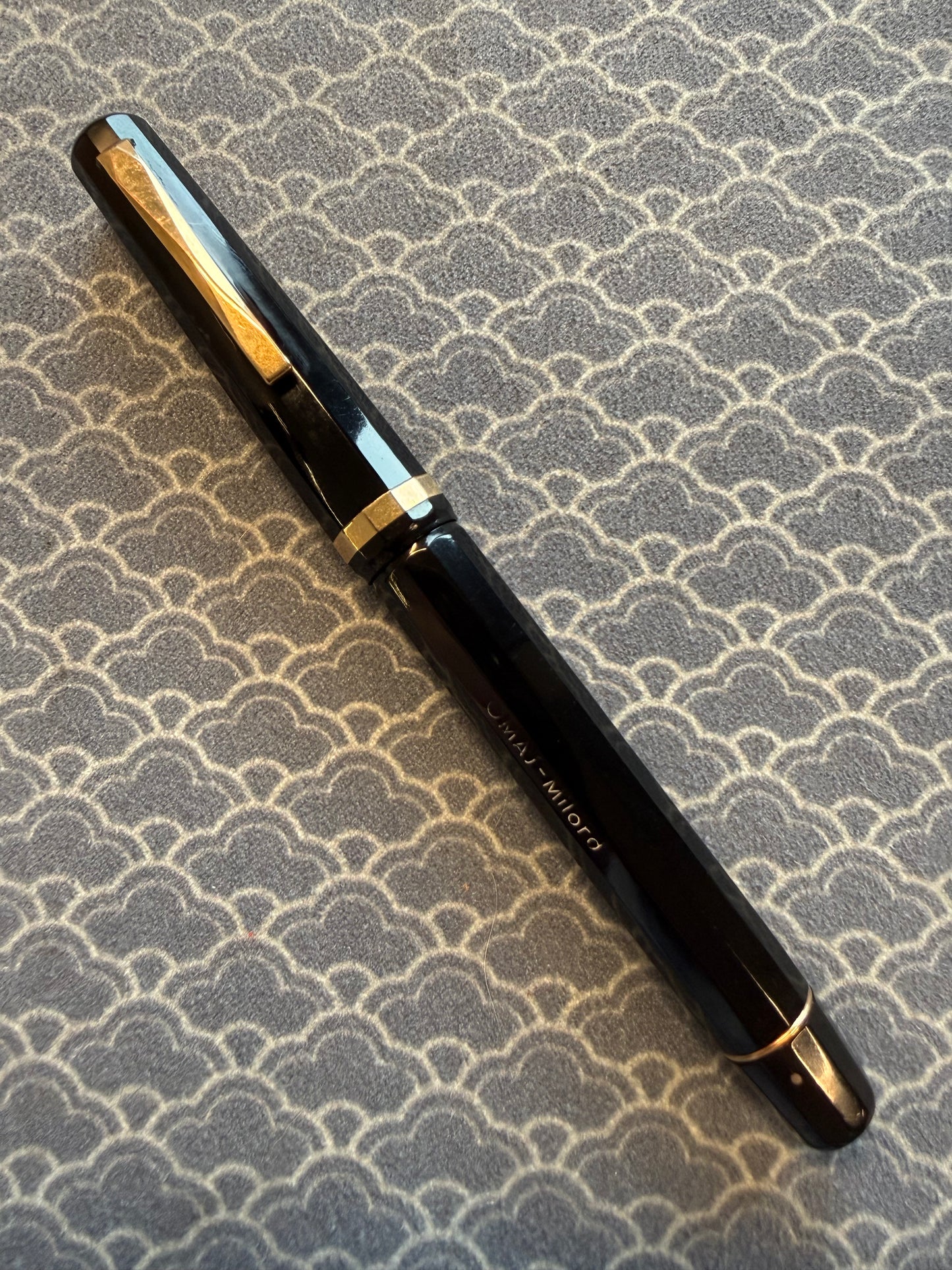 Omas Milord 1968, Black Celluloid GPT, #5 Noodle Flex