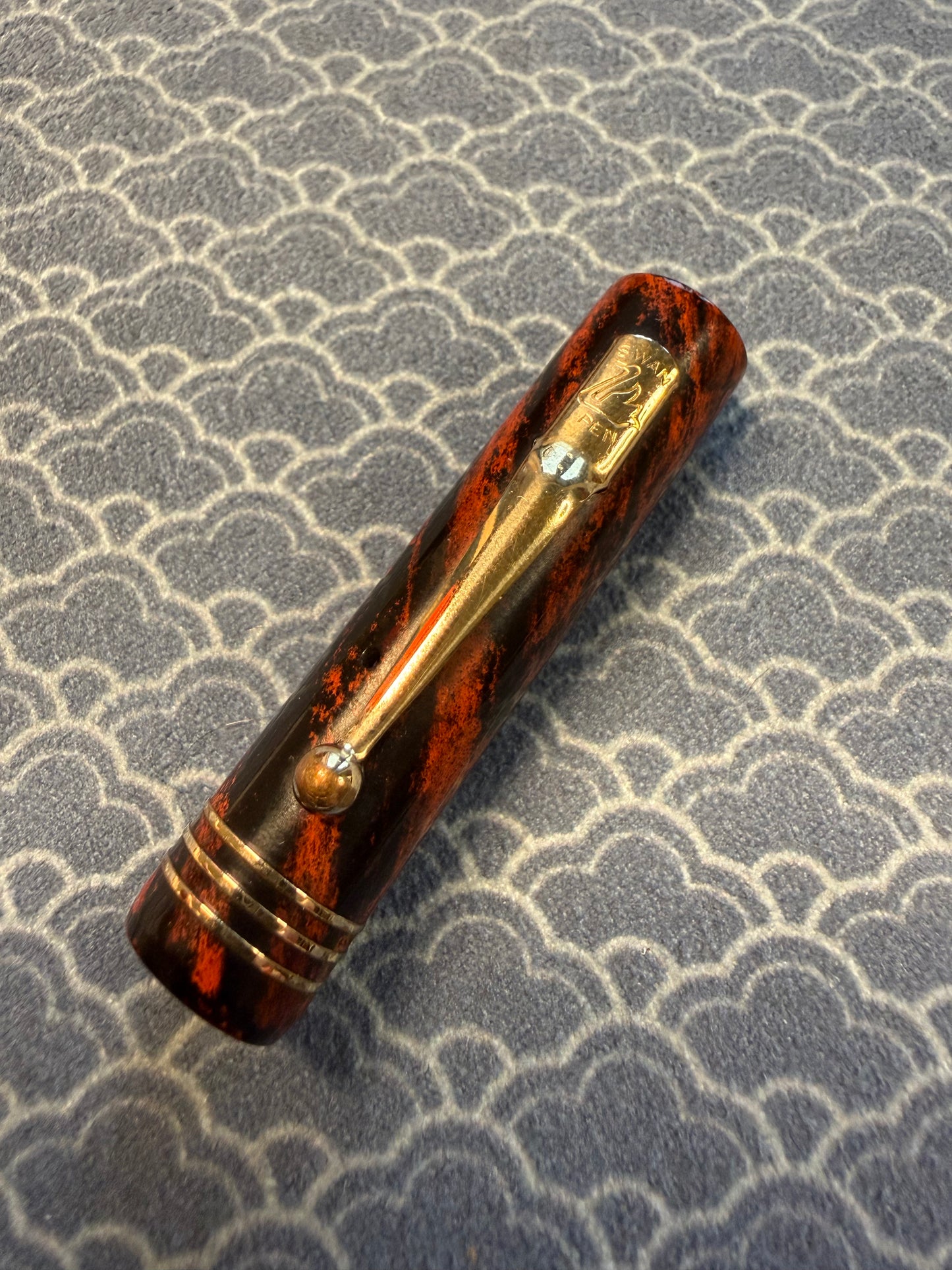 Mabie Todd Swan Eternal 54, Mottled GPT, Eternal #4 14ct ENG nib