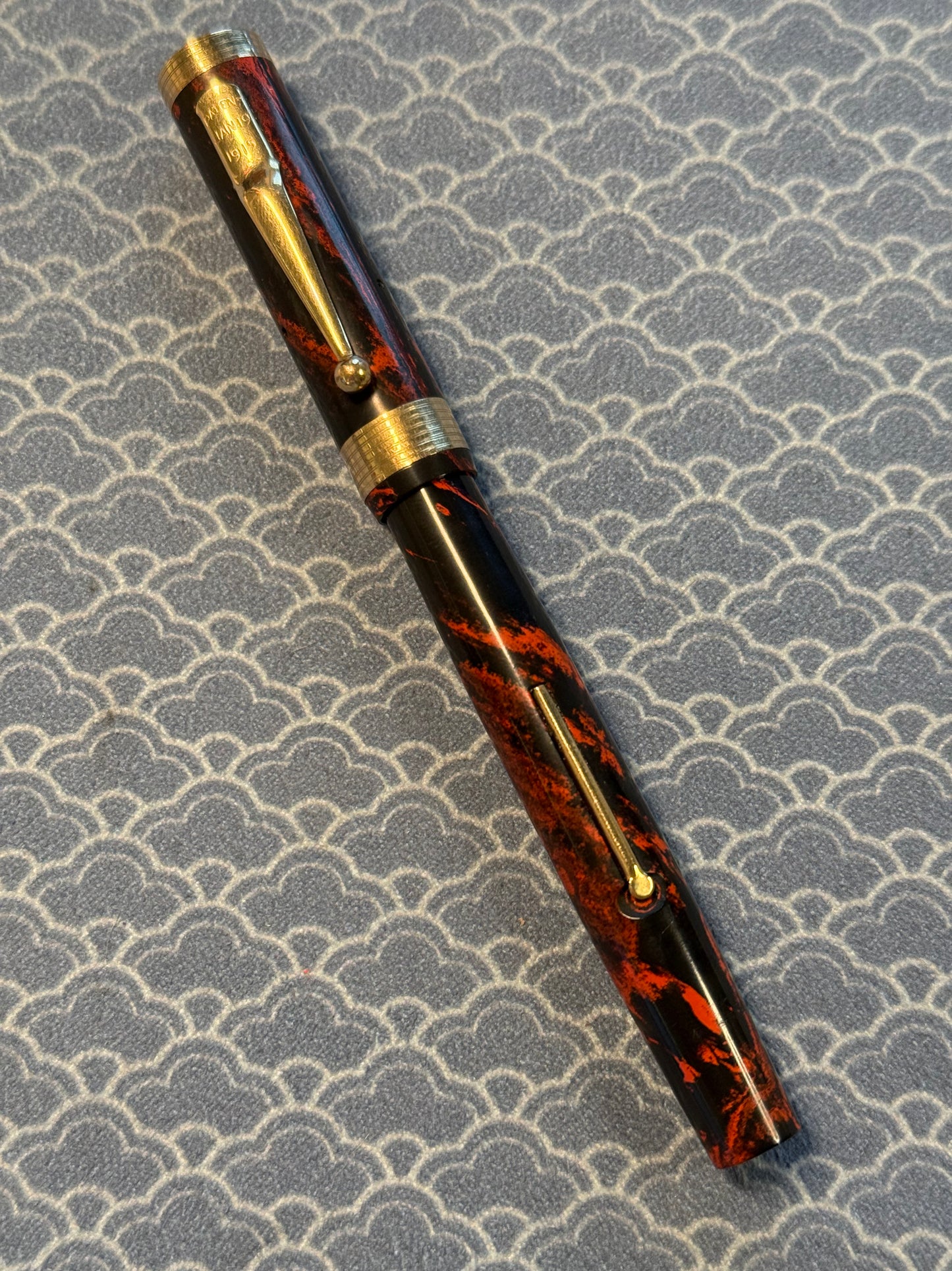 Mabie Todd Swan Eternal 44 Mottled GPT, Eternal #4 14ct NY nib