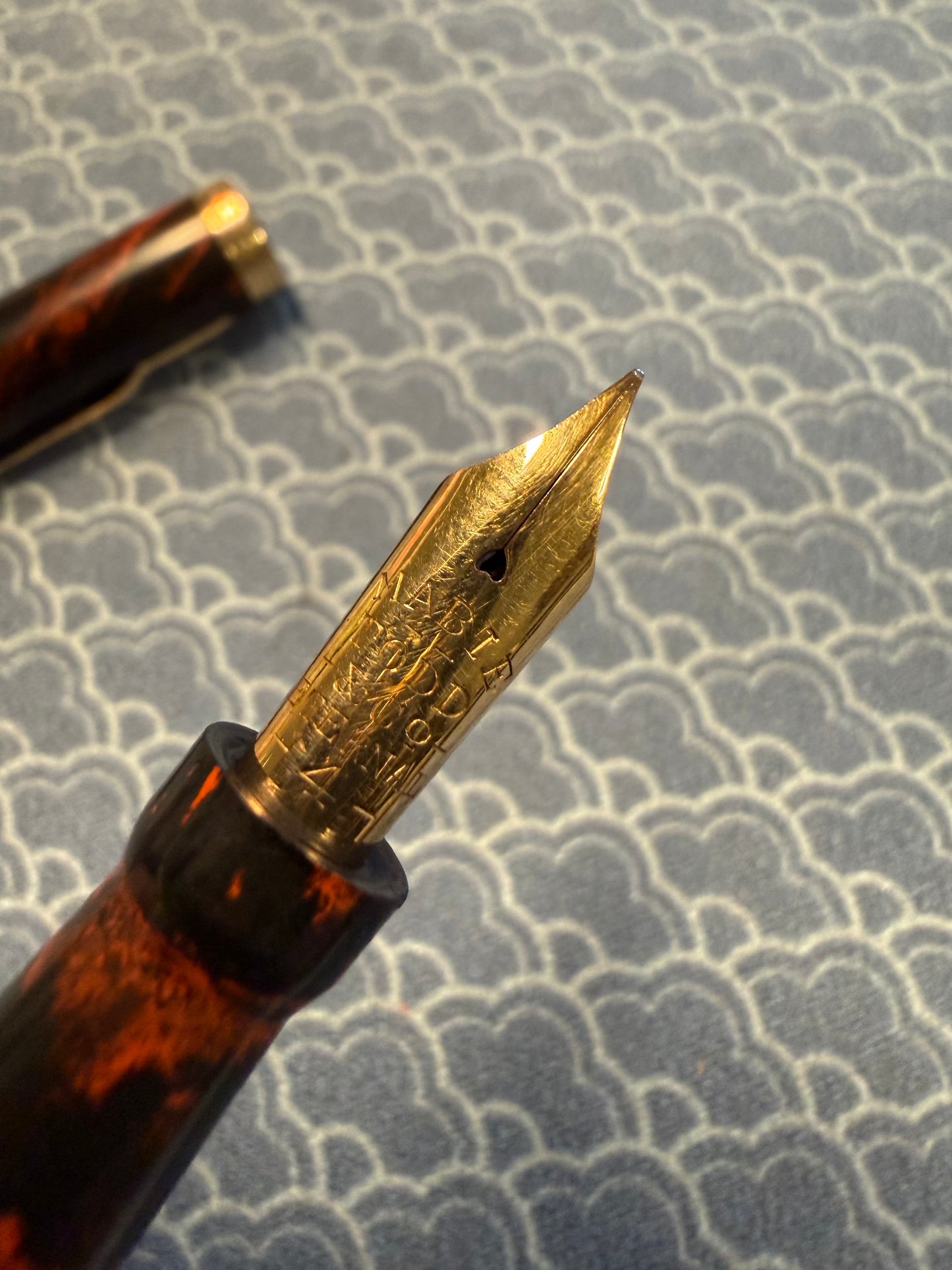 Mabie Todd Swan Eternal 44 Mottled GPT, Eternal #4 14ct NY nib