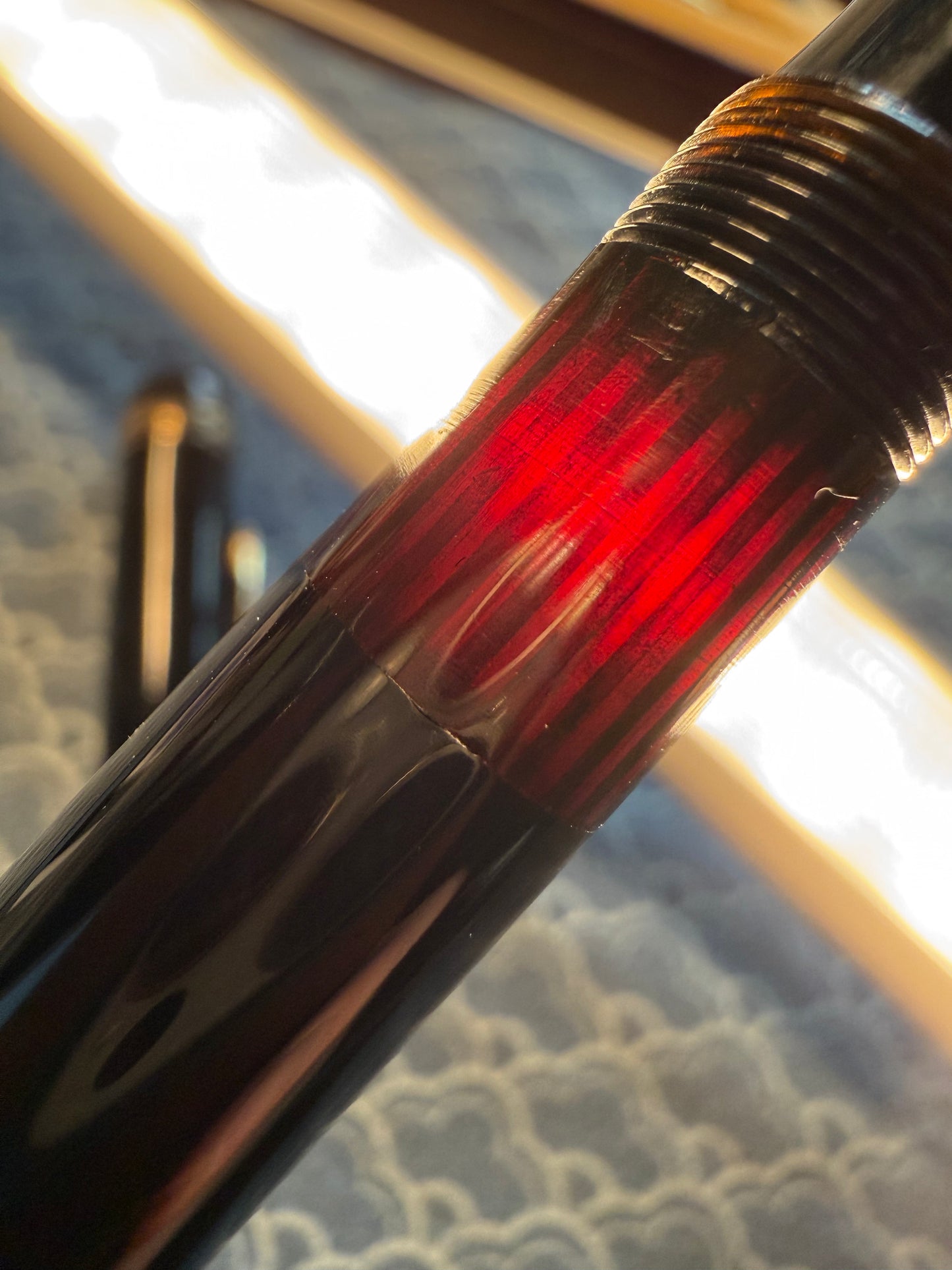 Montblanc 144G, Black Celluloid GPT, #4 14c Flex OB