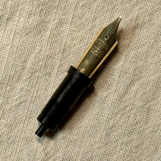 Jowo 6 Nib Unit | Waterman's | #5 Ideal | 14kt Gold | Broad Super Flex Stub